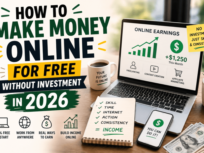 How to Make Money Online for Free Without Investment in 2026